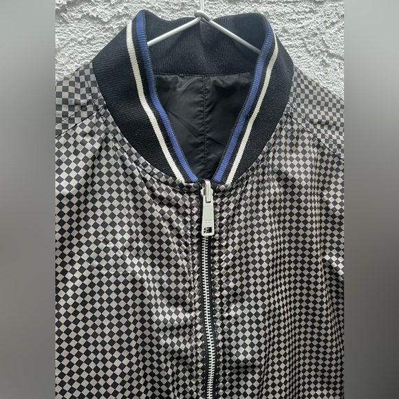 Prada Reversible Bomber Jacket US40 (IT50) Black Grey - Picture 6 of 11